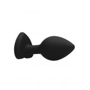 PLUG MEDIO DIAMOND HEART BUTT PLUG - LARGE - BLACK