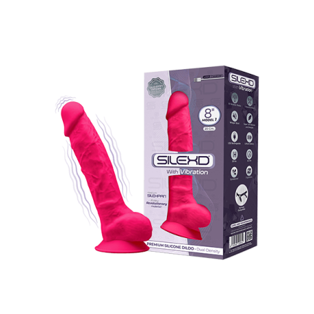 VIBRATORE REALISTICO CON VENTOSA MODEL 1 20 CM PINK