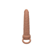 VIBRATORE REALISTICO STRAP ON RECHARGEABLE DUAL PENETRATOR CARAMEL